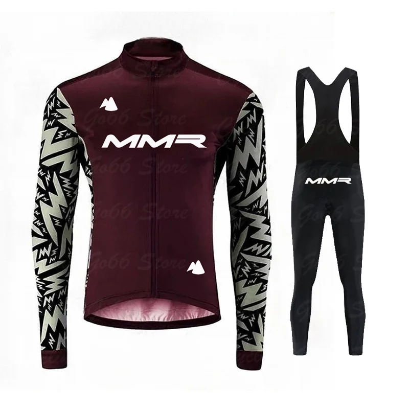 

Новинка MMR 2023 мужские комплекты для велоспорта с длинным рукавом Весна-Осень Одежда для горного велосипеда триатлона дышащая велосипедная спортивная одежда