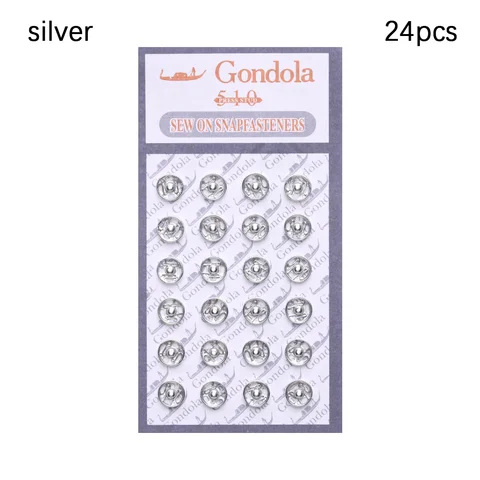 Мини металлические пуговицы 24 шт., 5 мм