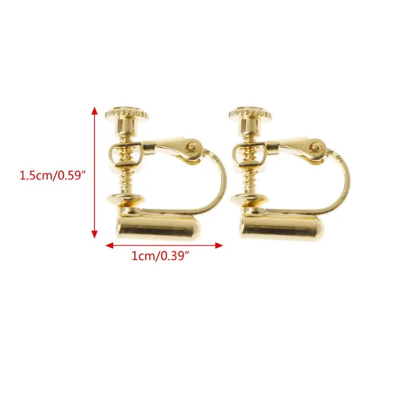 

Clip On Earrings Converter Fashion Earring Clip Backs Earring Clamps in Gold Silver Rose for Non Pierced Ears Jewellery