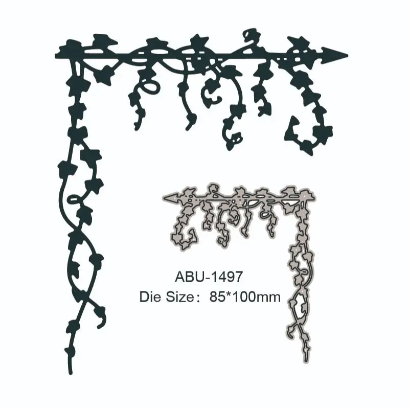 

2022 new edge frame flowers vines dies metal cutting layering die scrapbook festival die photo album decoration diy card craft