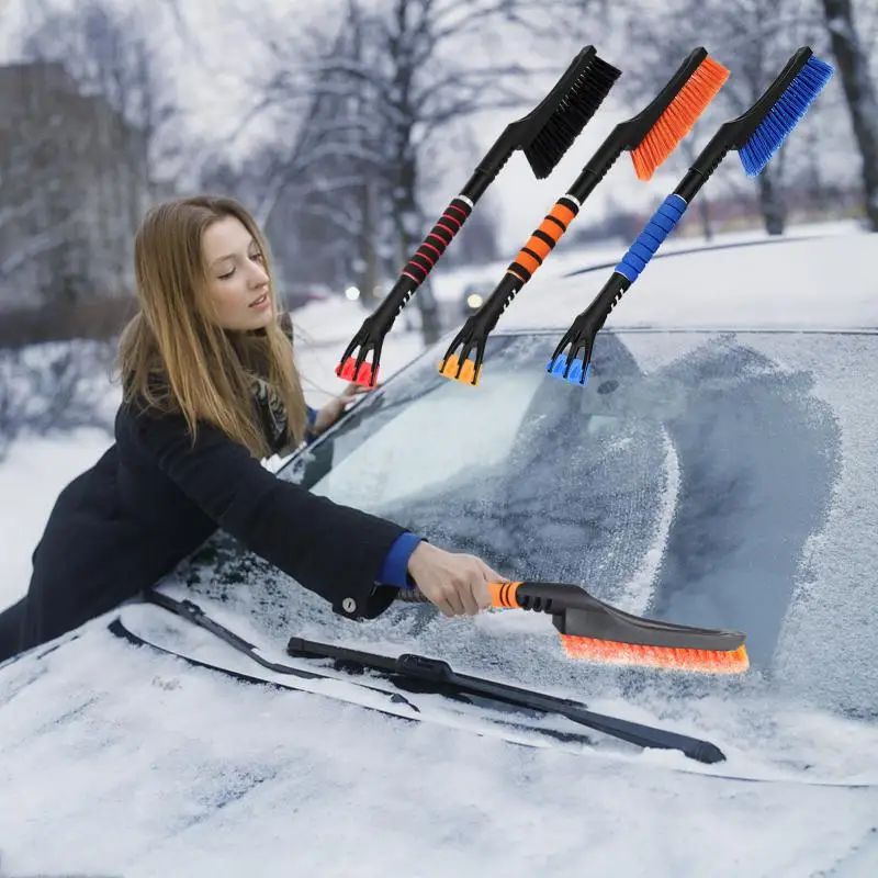 

Portable Automobile Snow Shovel Universal Car Glass Defroster Durable 27 Inches Long Cleaning Snow Brush Car Supplies Practical