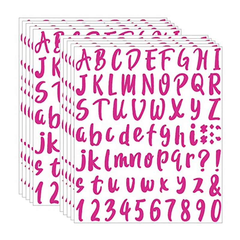 

10 Sheets Vinyl Letters Numbers Kit Self Adhesive Letter Stickers Waterproof Mailbox Numbers Sticker