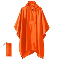asinse 3 in 1 waterproof rain poncho with pocket lightweight reusable hiking hooded coat jacket for hiking camping fishing