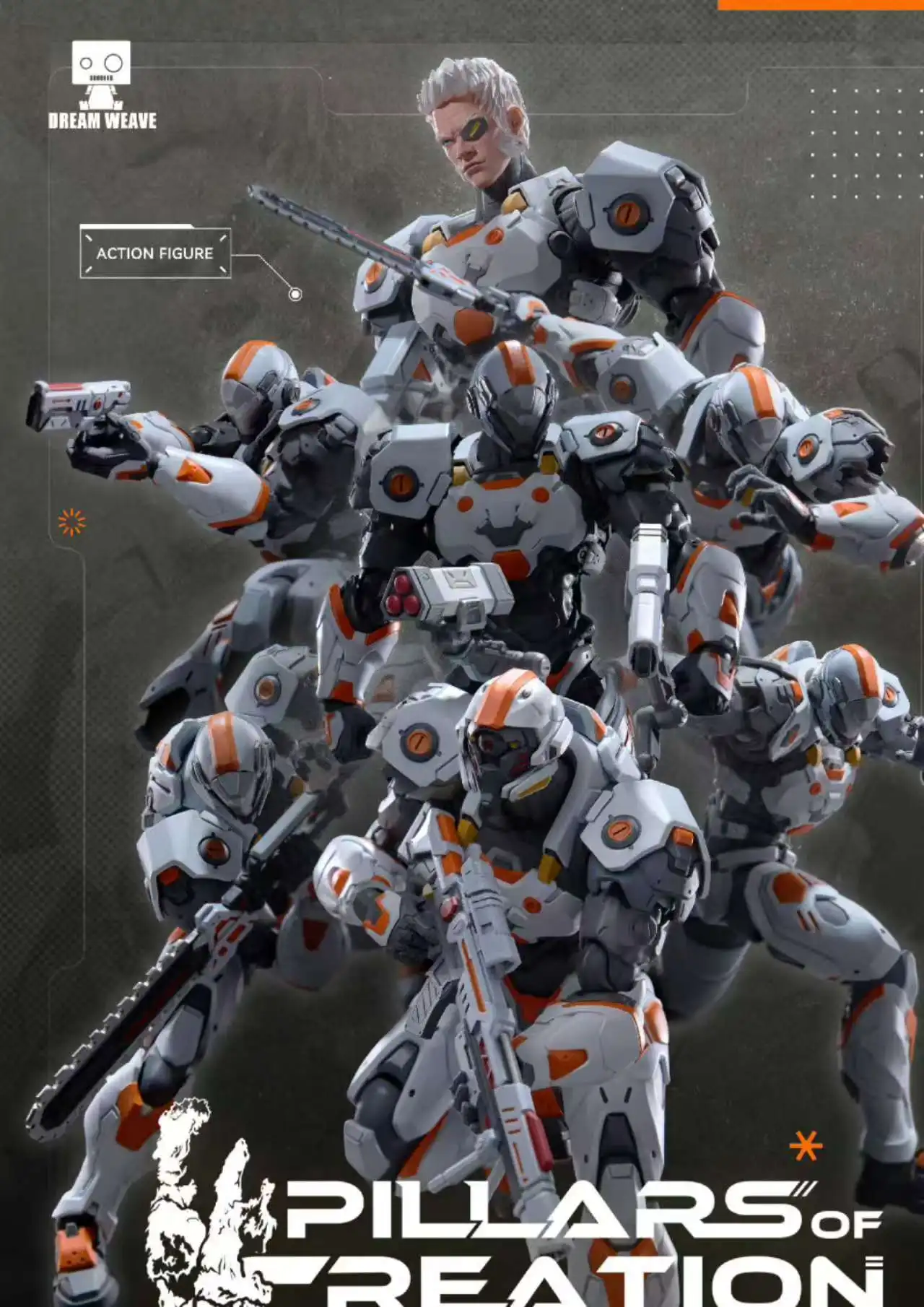 Фото Новая коллекционная фигурка DREAM WEAVE Studio Pillars of Creation Series Kane Type Power Armor: тактический отряд, модель, игрушка, подарок №2
