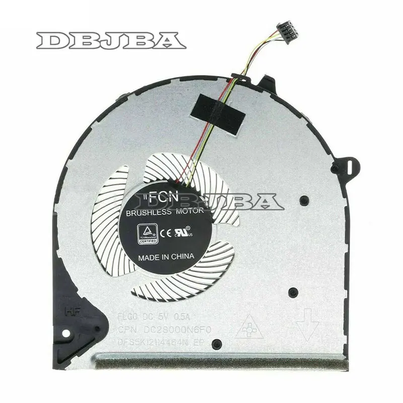 

For HP Pavilion 15-DU 15-DW 15s-du 15-DW0043DX 15s-du0096tu 15s-du0002TX L52034-001 DC28000N6F0 FCC2 DFS5K12114464N FLG0 Fan