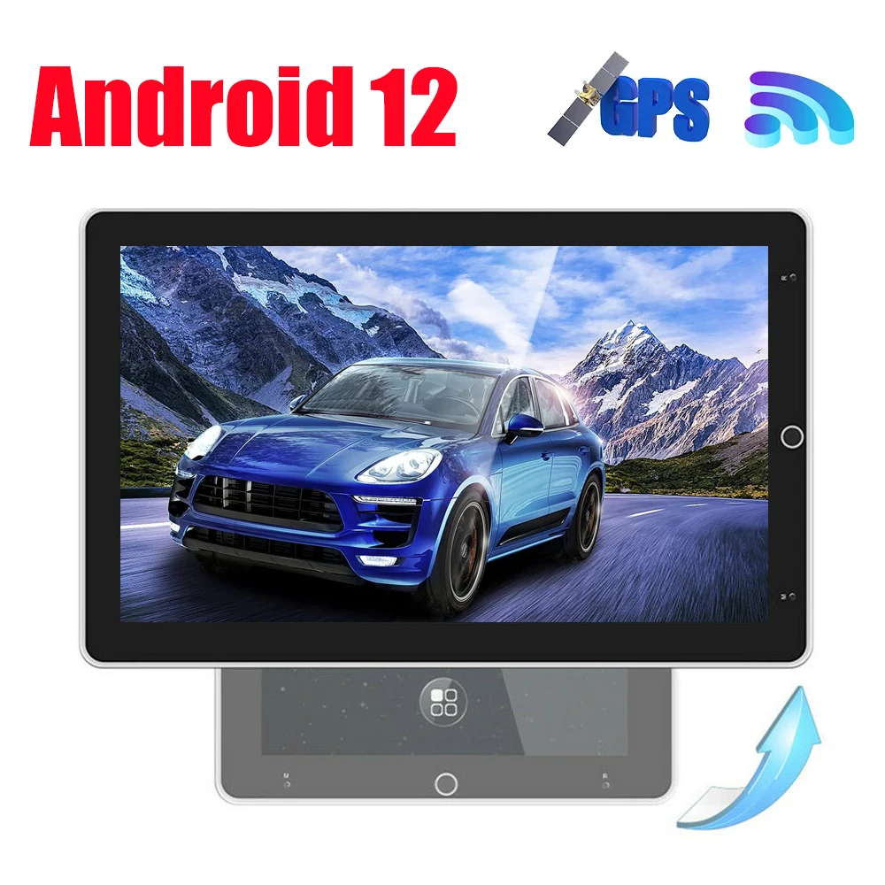 

10 inch Car Stereo Radio MP5 Player Head Unit Mirror link Android 12 1080P Rotatable Vertical Screen Multimedia Player 2G+32G