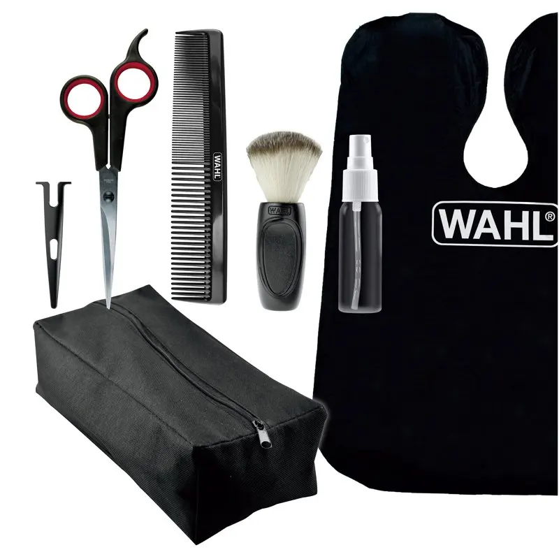 

Hair Cutting Accessory Kit, 6 Piece Set with Scissor, Comb, Dusting Brush & Spray Bottle, 3572