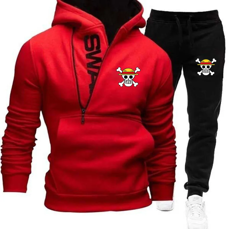 

Men's Tracksuit Casual Sports Suit and Pants Hoodie Fashion Spring Autumn Sportswear 2022 New