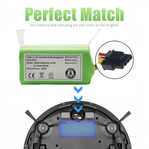 Литий-ионный аккумулятор 4S1P 14,4 В 6800 мАч 18650 для пылесоса Cecotec Conga 1290 1390 1490 1590 Genio Deluxe 370 Gutrend Echo 520