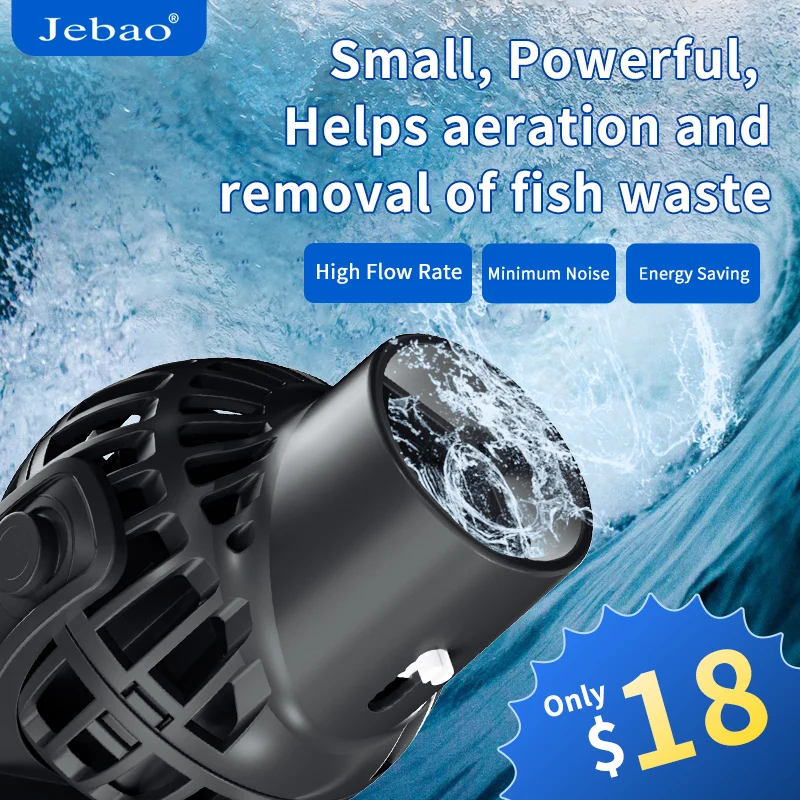 

Jebao Circulation and Wave Pump Wavemaker Water Pump for Aquarium Fish Tank Ultra-Quiet 3000L/H 6000L/H 9000L/H Tank Fountain