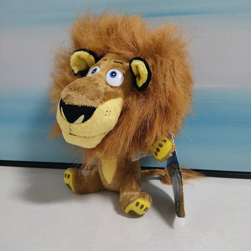 Мадагаскарский Алекс Лев плюшевая игрушка мягкая набивная кукла 25 см высокое