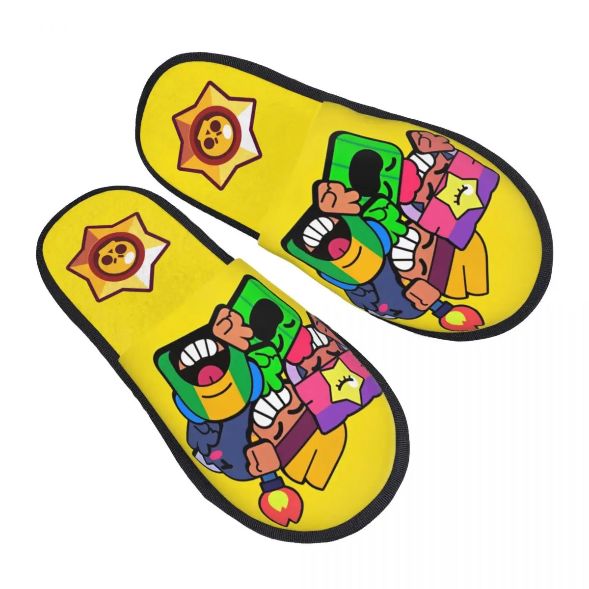 Brawll Emz Спайк Писк Зимние тапочки Спальня Игра Мультфильм Уютные бытовые меховые