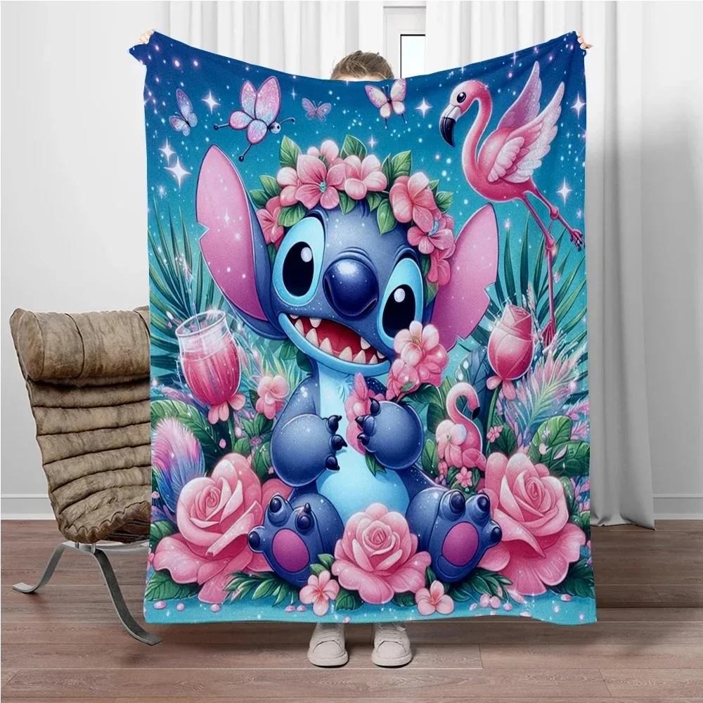 Стеганое фланелевое одеяло с 3D принтом Диснея. Подходит для дивана кровати