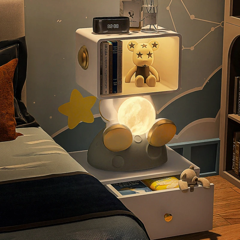 Кофейные детские тумбочки для дома скандинавские современные приставные