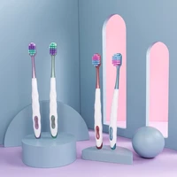 5pcs adult toothbrush wide head square hole soft bristle toothbrush maternity confinement toothbrush