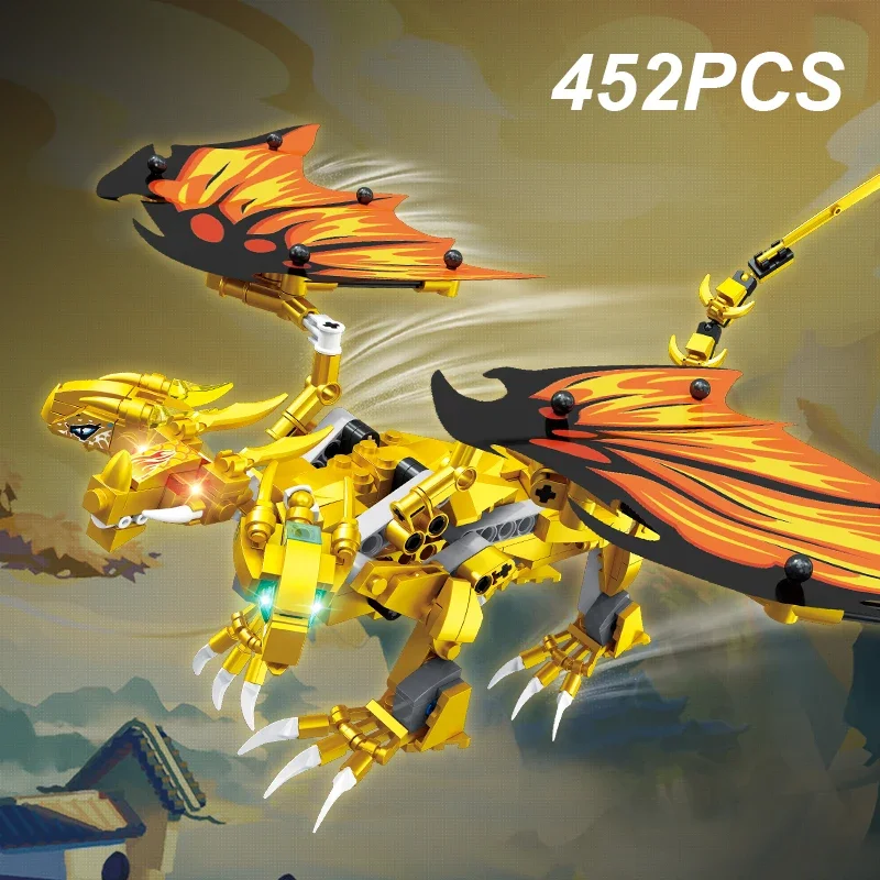 452 шт. Детский конструктор дракон