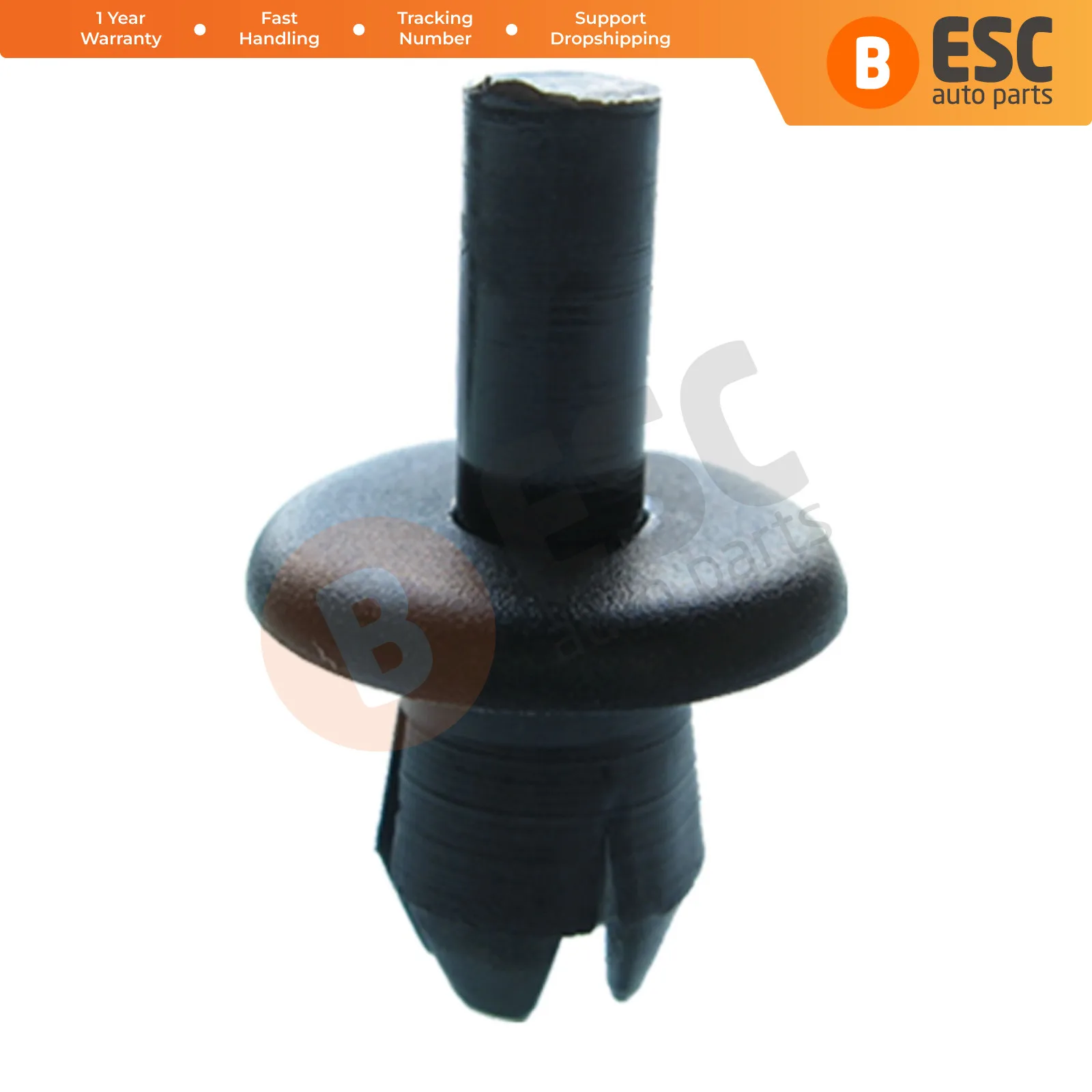 ESC ECF450 10 шт. нажимная заклепка, черный для Opel 1104880; Mercedes A0009902992 Audi 16186729901C Ford E844052S BMW 1916670