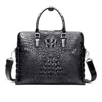 kexima hanlante new crocodile handbag men large capacity mens handbags high end men briefcases male crocodile handbag