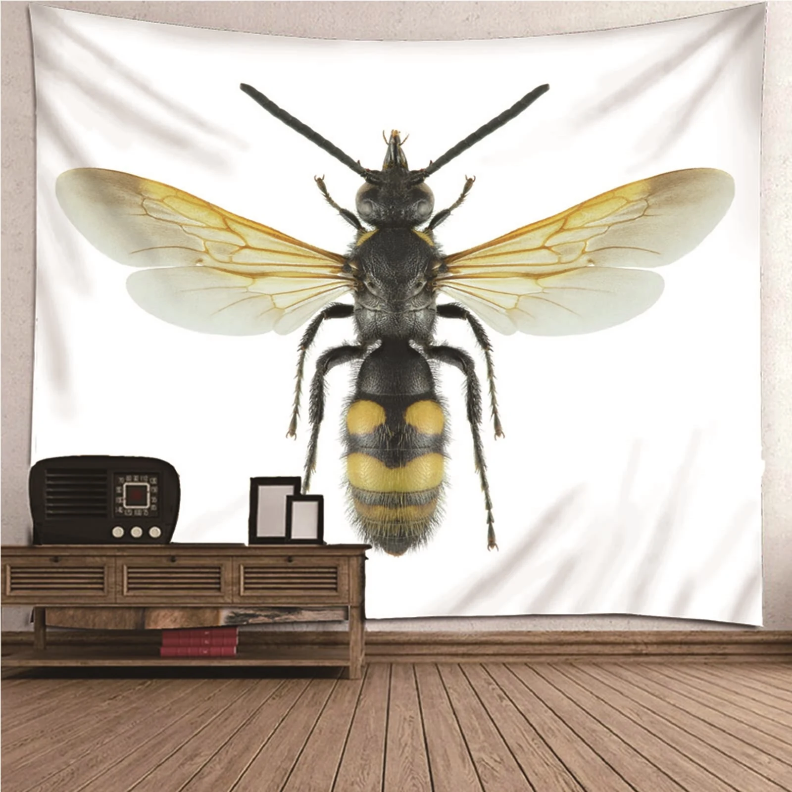 

Tapestry Blanket Wall Decoration 3 D Nature animal Bee Wall Hanging Blanket Dorm Art Decor Covering