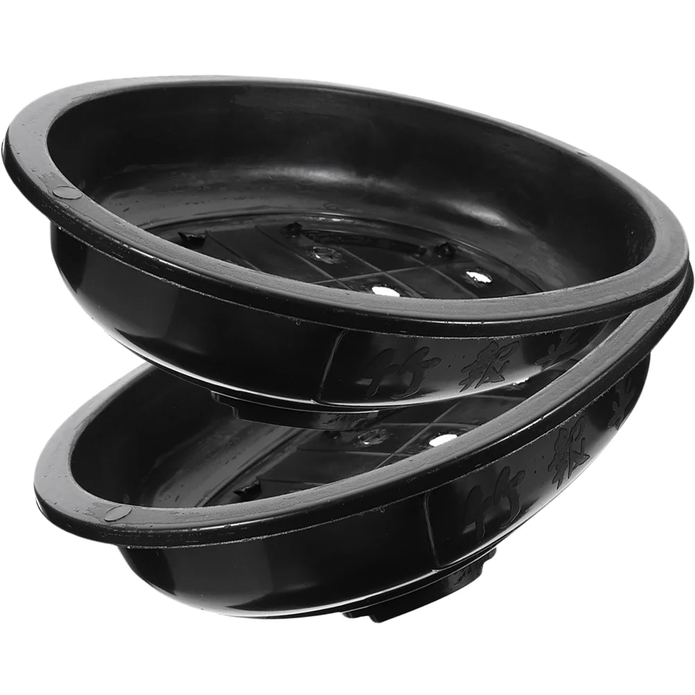 

4 Pcs Flowerpot Plastic Outdoor Planters Planting Holder Reusable Bonsai Garden Supply Office Large