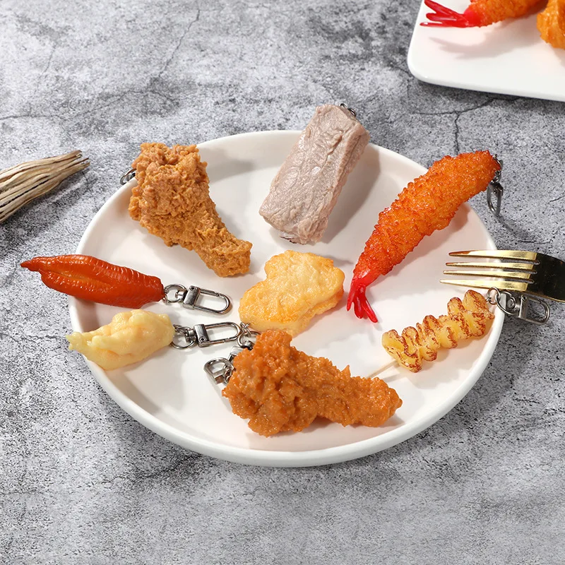 

Брелок для ключей из ПВХ с имитацией еды