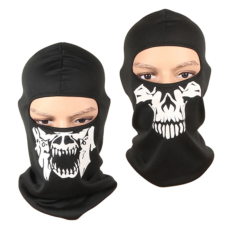 

Skull Men Balaclava Mask Cycling Hat Snowboard Ski Face Cover Motorcycle Bicycle Bandana Scarf Neckwarm Breathable Windproof Cap