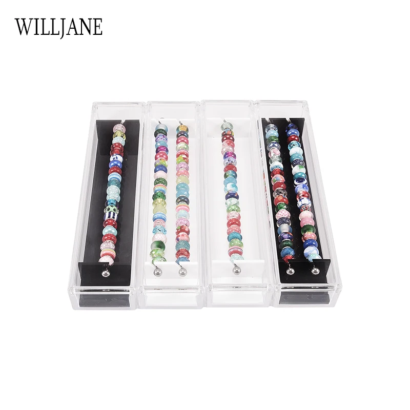 Ювелирные изделия Pandora шармы витрина акриловые троллбусины коллекция магнитные