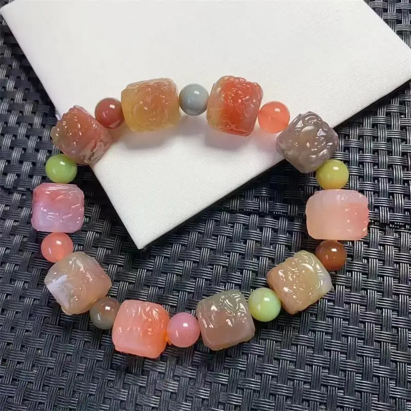 Браслет из агата Yanyuan Paeonia Phoenicata для женщин