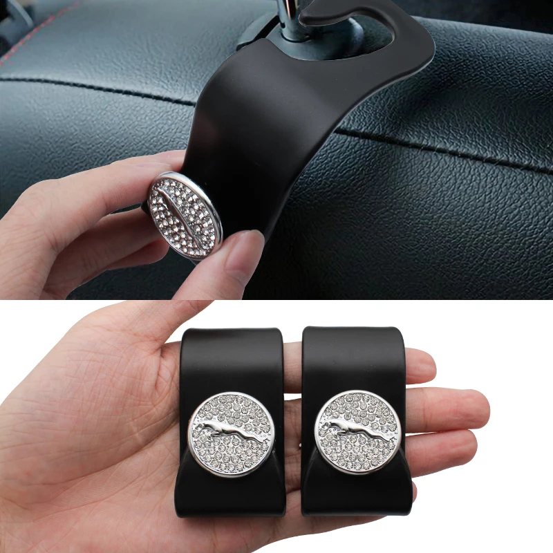 

Car Metal Badge Styling Seat Back Hook Accessories Interior For Jaguar XF XE XK XD XFL XFR XKR XK8 XJS XJ8 XJR XJL F-Pace E-Pace