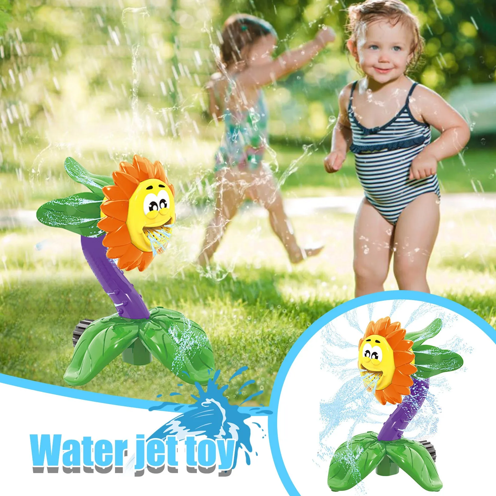

Ball Sprinkler Gift Yard Garden Splash Lawn For Kids Sunflower Summer Sprinkler Water Outdoor Toys