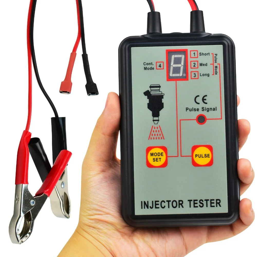 Automotive Fuel Injection Pump Injector Tester 12V Car Vehicle Diagnostic Tool 4 Modes