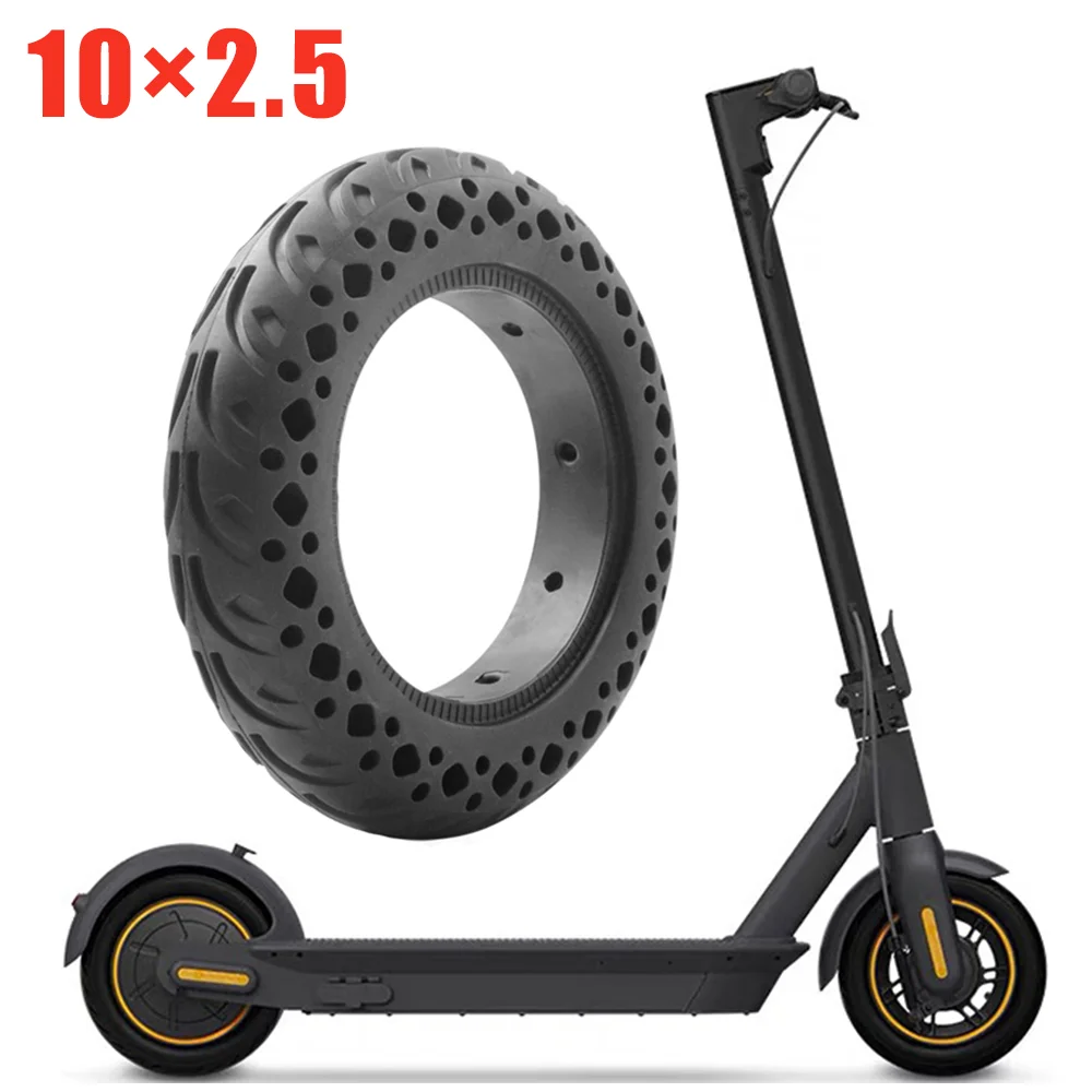 

10x2,50 сотовая твердая шина для Ninebot Max G30 Электрический Балансирующий скутер 10 дюймов с защитой от перенапряжения бескамерное колесо противоскользящая шина