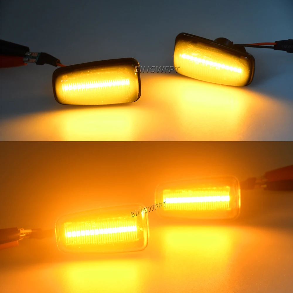 2 шт. динамические боковые фонари для Peugeot 306 106 406 806 Citroen XM ZX Break Xsara Xantia Fiat