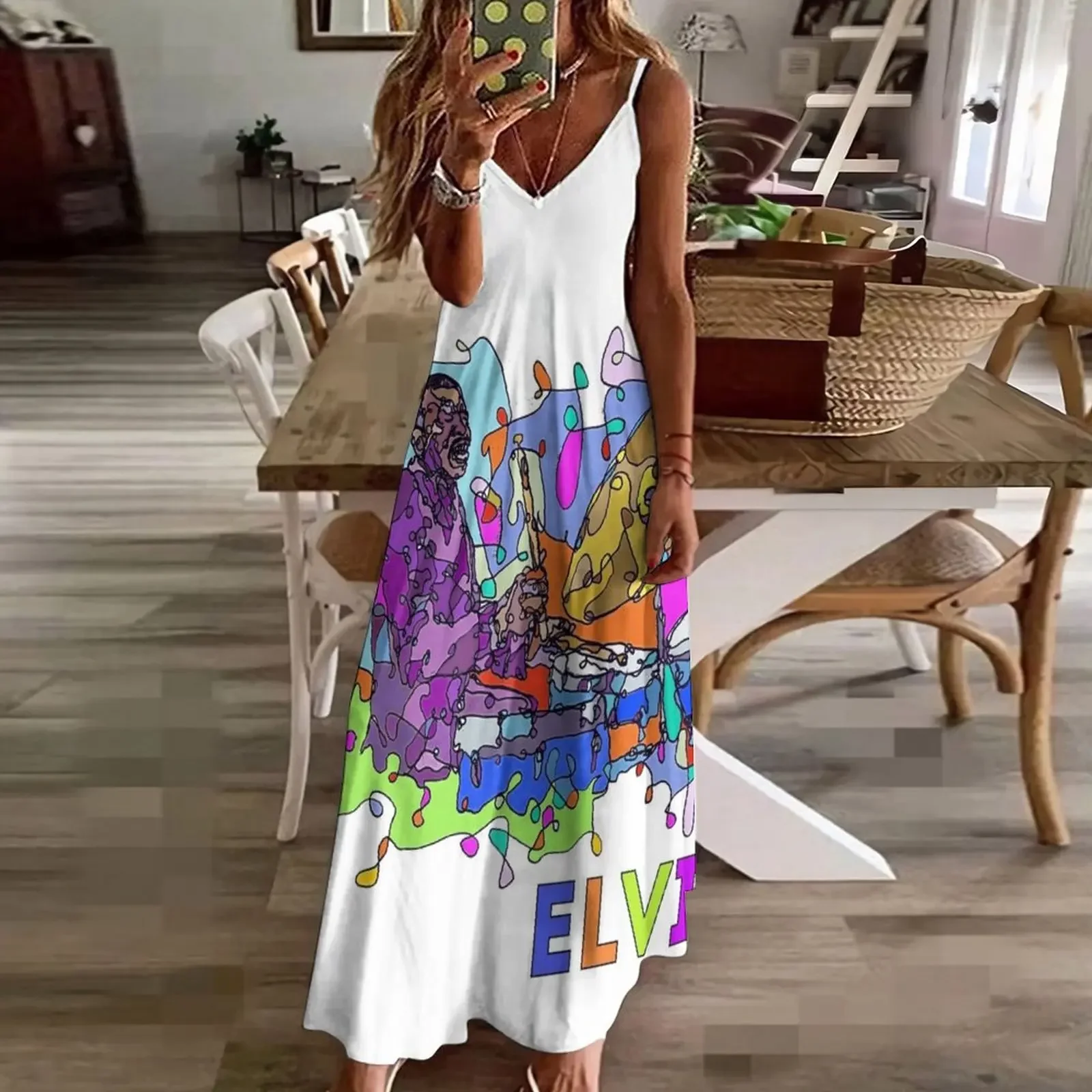 ELVIN (Elvin Jones) - Jazz Legends Art Series летнее платье из полиэстера