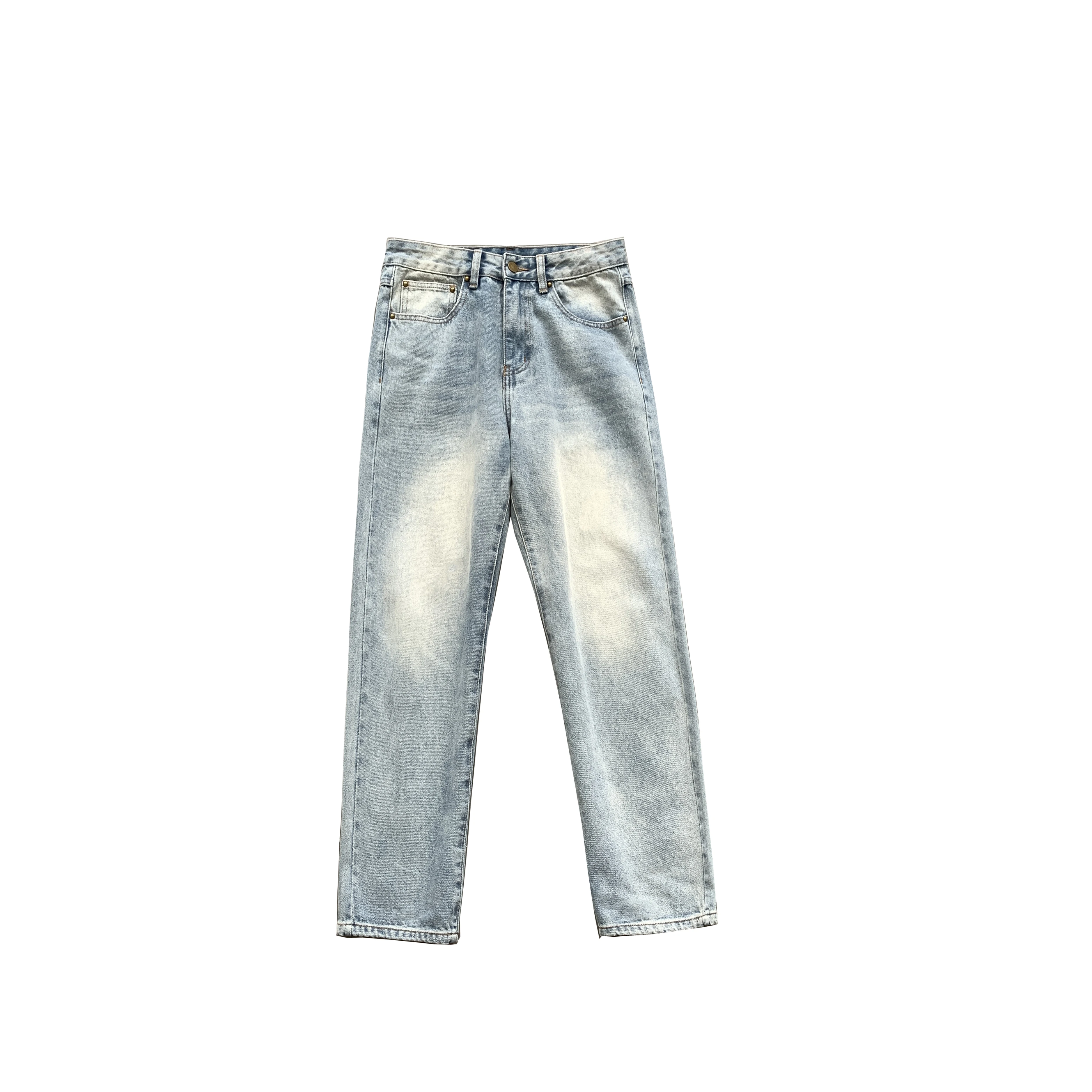 Summer Fashion Trends Thin Jeans for Men Straight Leg Denim Pants Teenage Slim Fit Distressed Floor Trousers Hip Hop Streetwear