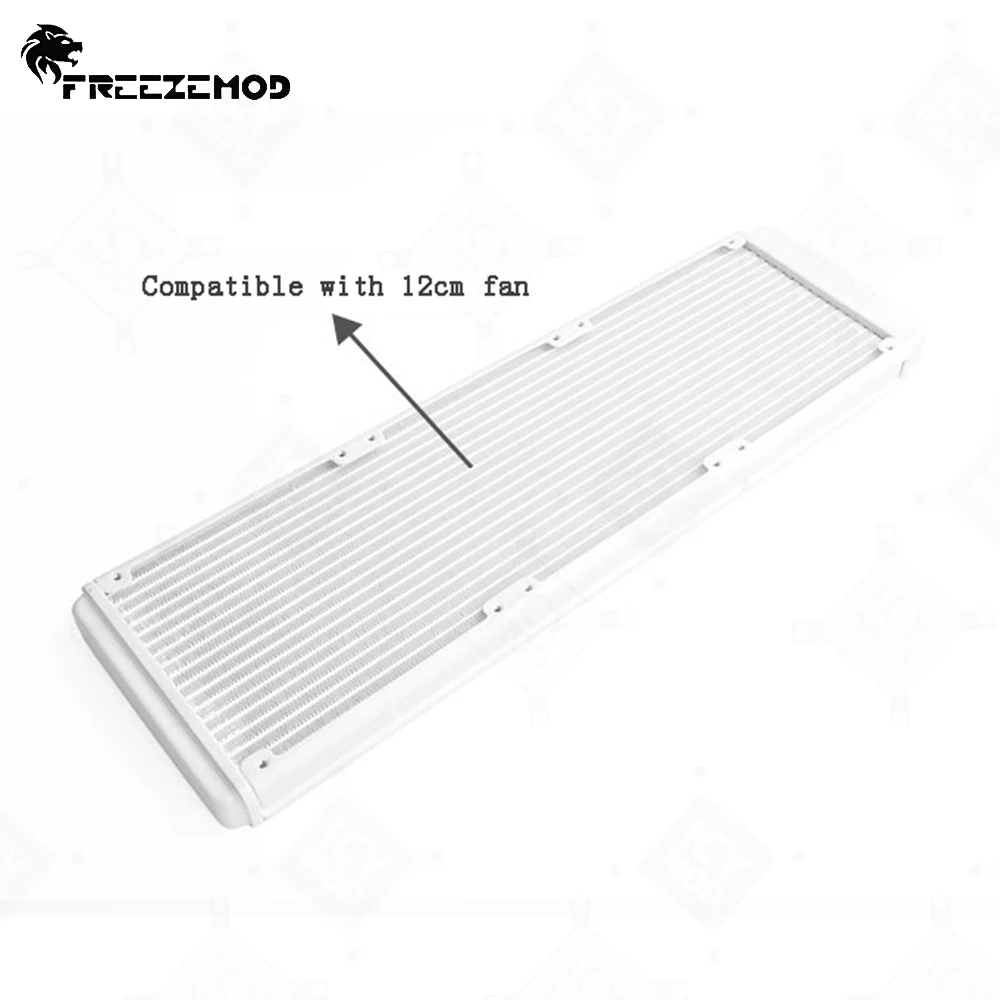 FREEZEMOD 360 мм белый радиатор 18 шт. труба алюминиевый G1/4 резьбовой интерфейс ПК