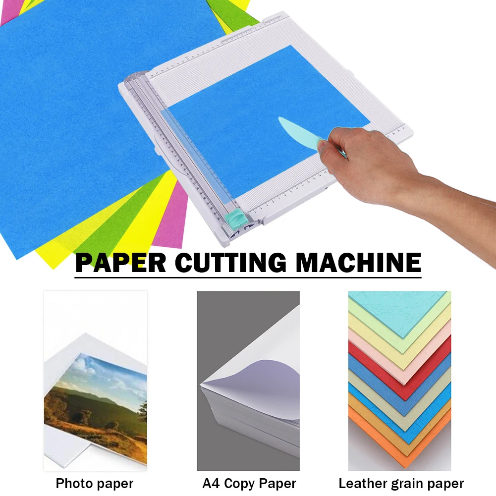 

Process Paper Cutting Machine Anti Slip Base Paper Trimmer Space Saving Detachable Scoreboard Accessories for Office Home School