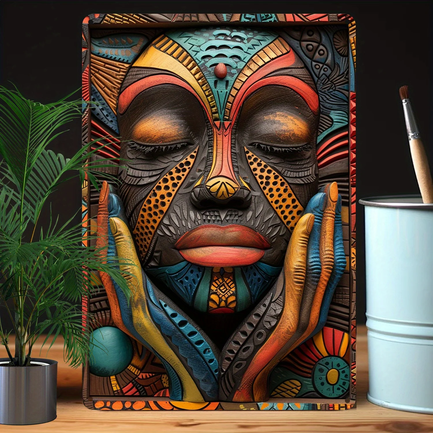 Яркие произведения искусства африканской культуры
