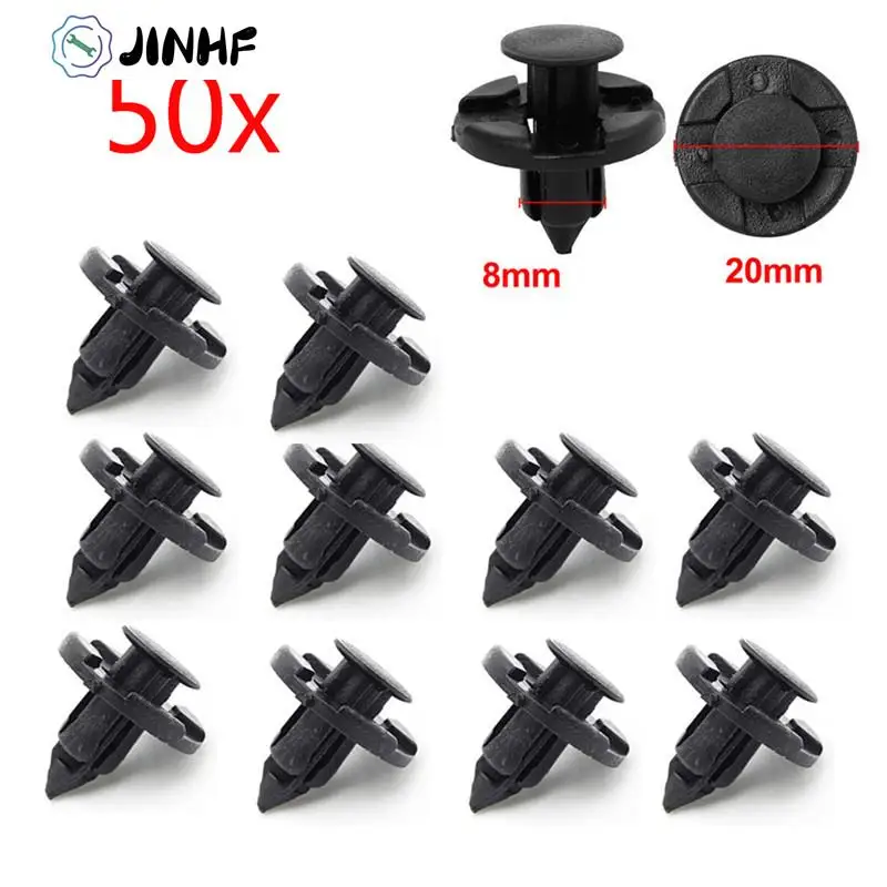 Крепежные заклепки для автомобиля черные фиксаторы с отверстием в диаметре 8 мм