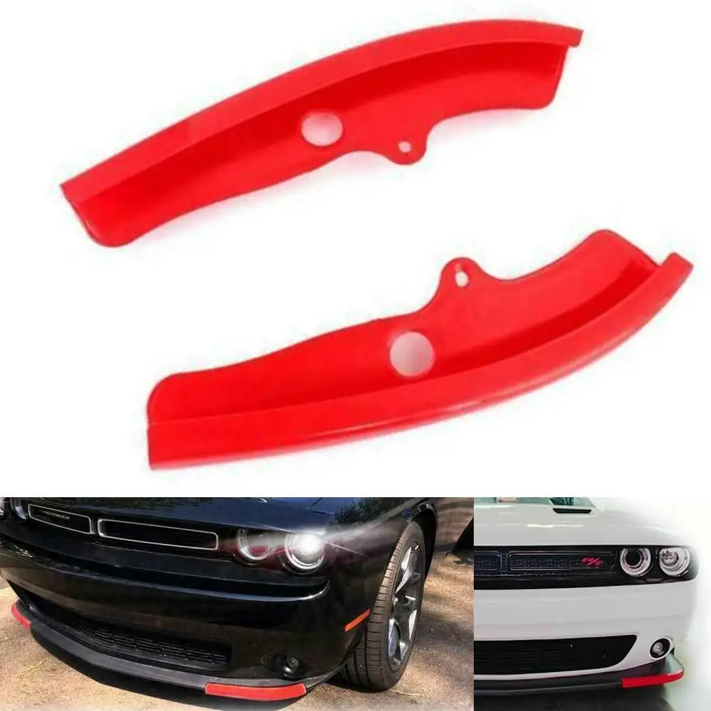 

Brand New Durable High Quality Useful Lip Splitter Protector Replace Spoiler Tail Trim Trim RED Car Front Bumpe