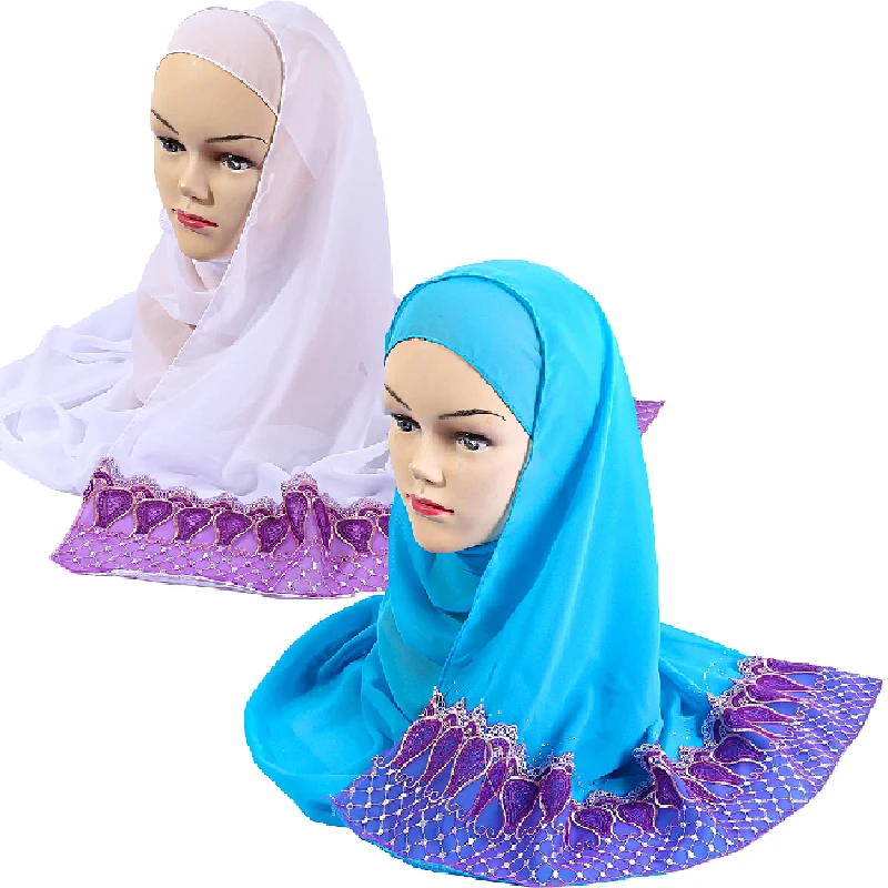 

1 шт. Новый головной убор с принтом мусульманской женщины, эластичный женский головной убор, Накладка для волос, головной убор, эластичный головной убор