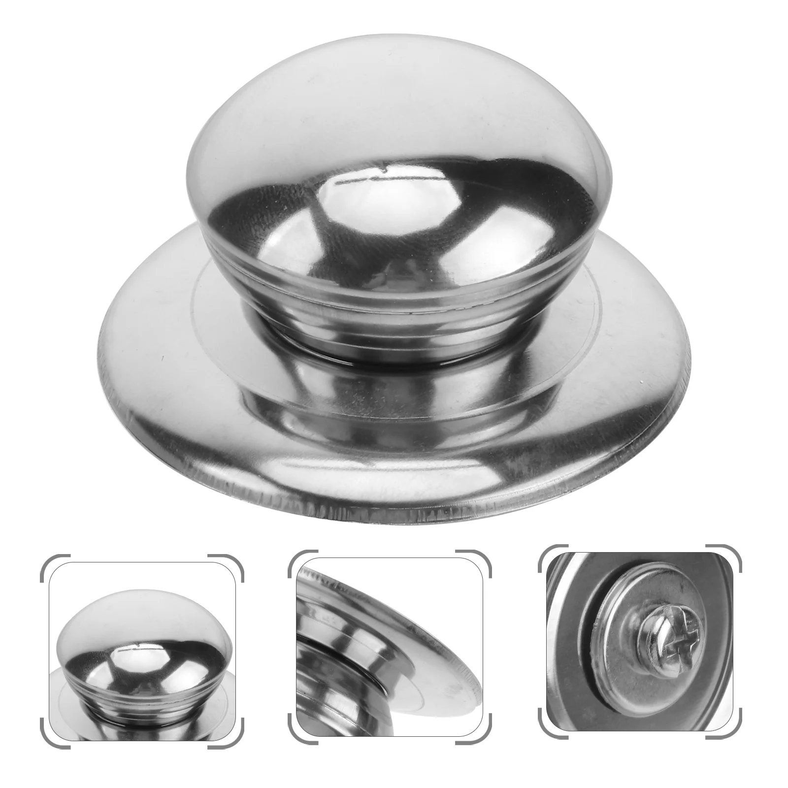 

2Pcs Pot Knobs Replacement Pan Handle Universal Kitchen Cookware Lid Kettle Replacement Grip Lid Cover Pot Lid