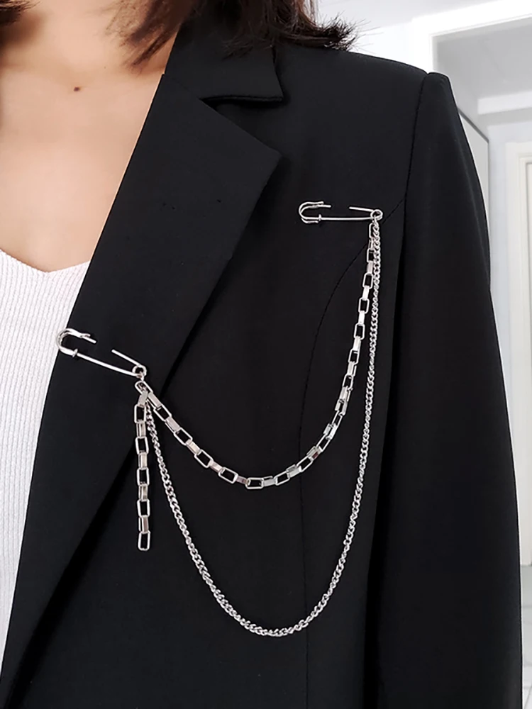 Suit Pin Accessories Elegant Corsage Trendy Personality Chain Tassel Men's Suit Brooch High-End Women's All-Match Elegant
