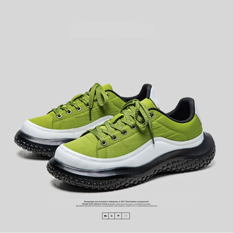 

2023 Men's Shoes Autumn Casual Versatile Thick Sole Youth Sports Durable Inner Increase Dad Fashion mens shoes