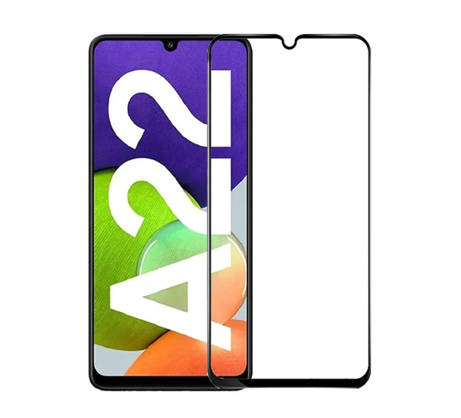

2PCS Tempered Glass For Samsung A32 A22 5G Full Coverage Anti-scratch Screen Protector 2.5D 9H Film Glass for Galaxy A22 4G