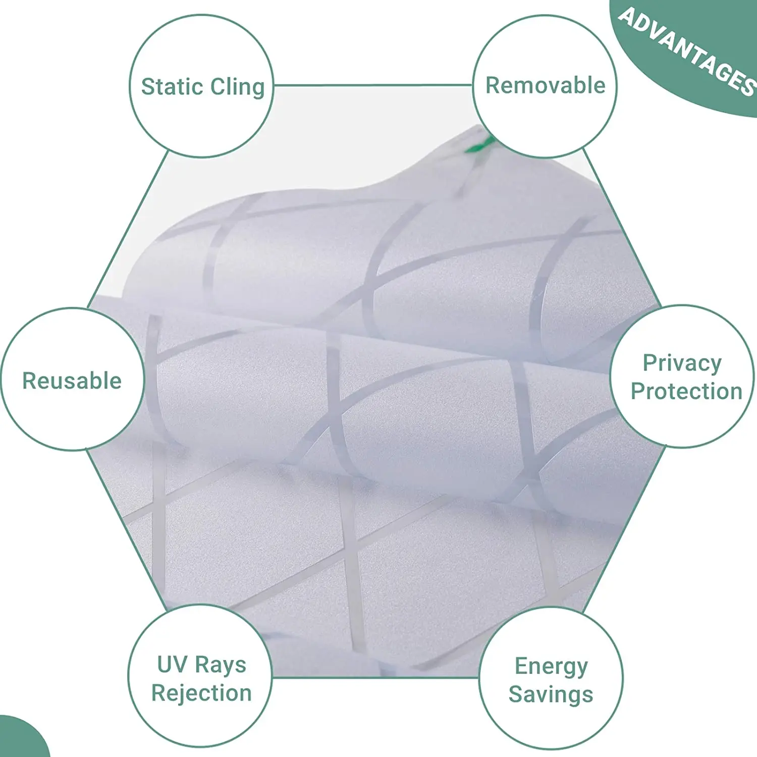 Многоразмерная сетчатая матовая оконная пленка для конфиденциальности