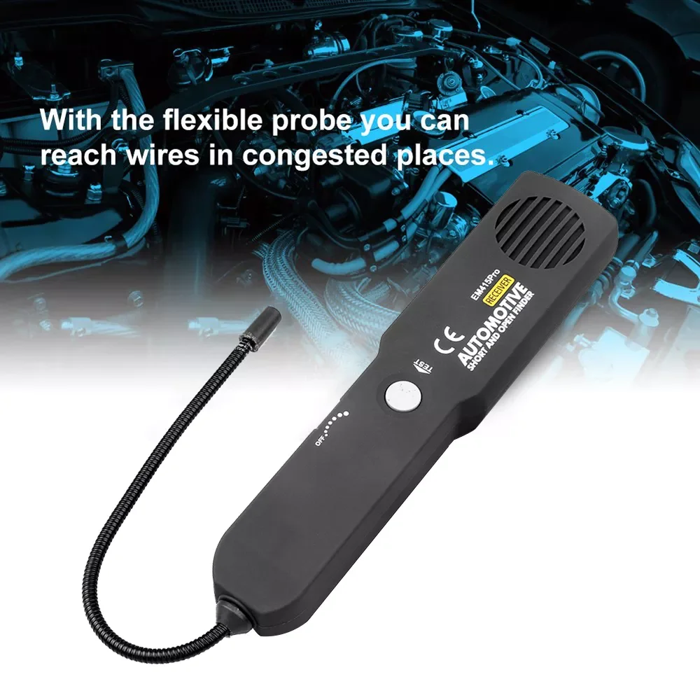 

Automotive Wire Tracker Circuit Finder Tester Cable Wire Tracer For Tone Line Test Leads Car Wire Meter Em415Pro