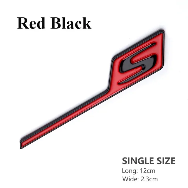 

3D ABS логотип багажника S значок наклейки для Мерседес S эмблема AMG A45 W176 CLA45 C117 C63 W205 E63 W212 GLA45 X156 GLC GLE 63