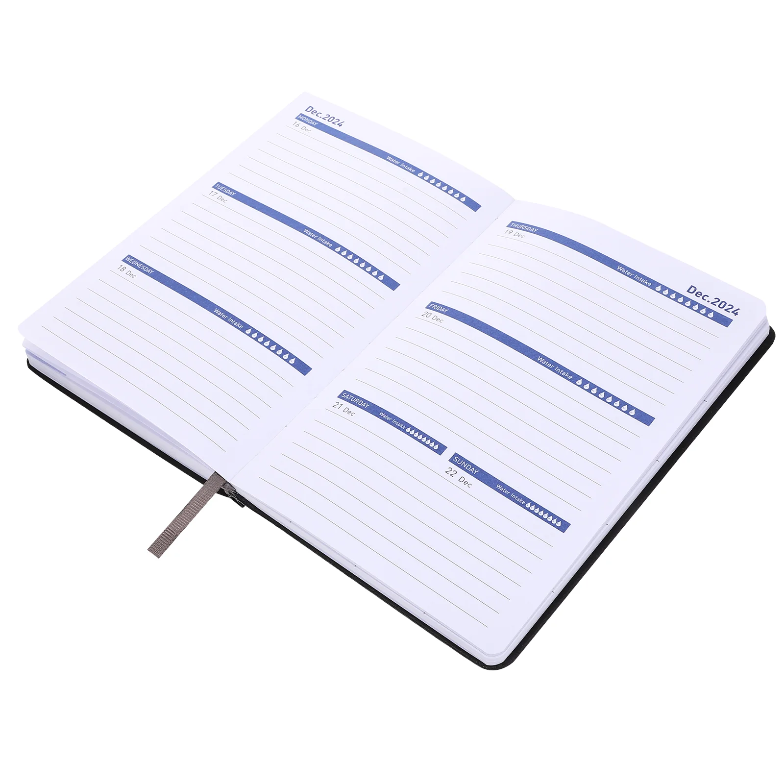 

Students Notebook Pu Planning Creative Scrapbook Gift Multi-function Notepad 2024 Planner Journal Monthly