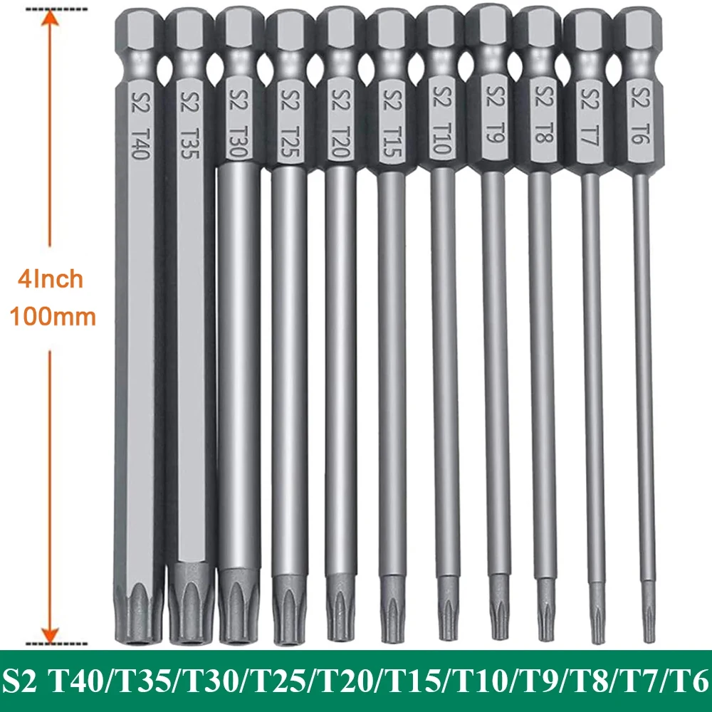 

Набор отверток Torx 11 шт. S2 1/4" T6-T40